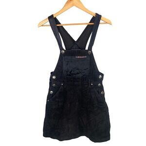 Vintage Corduroy Overall Jumper Mini Dress Small‎ Grunge Indie 90s Y2k